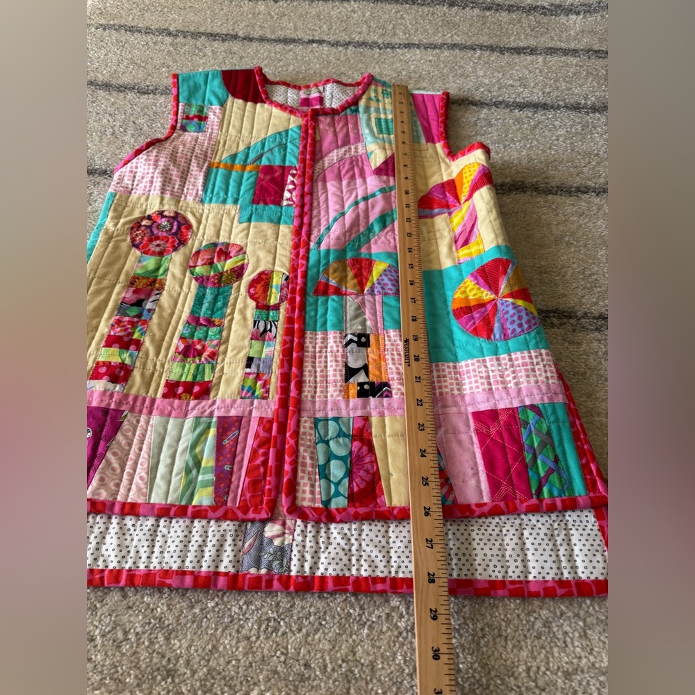 Colorful Patchwork Vest - Picture 9 of 10